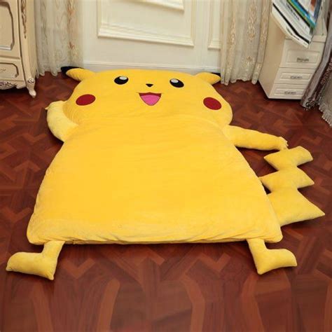 Memorecool Cute Cartoon Pikachu Sleeping Bag Yellow