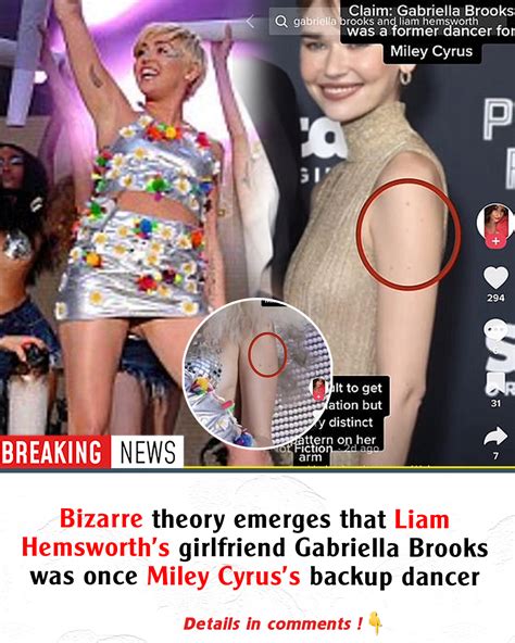 Bizarre Theory Emerges That Liam Hemsworths Girlfriend Gabriella Brooks Was Once Miley Cyruss