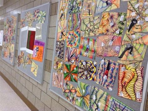 Art At Becker Middle School Falling Into Op Art Art Lessons