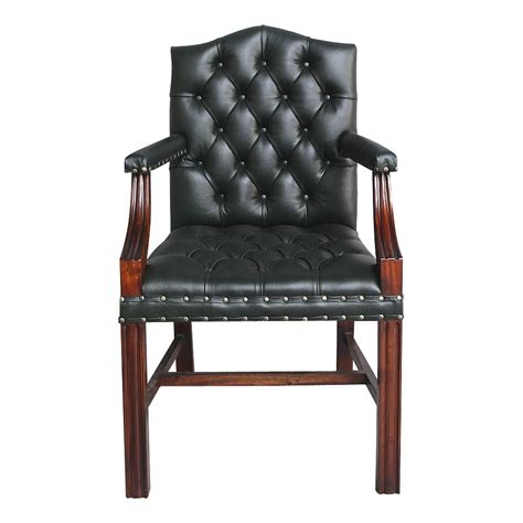 Solid Mahogany Wood Office Chair Antique Style Classic Office Chair