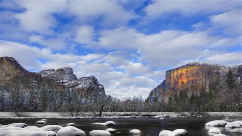 Yosemite National Park Winter Scenery Wallpapers Wallpaper Cave