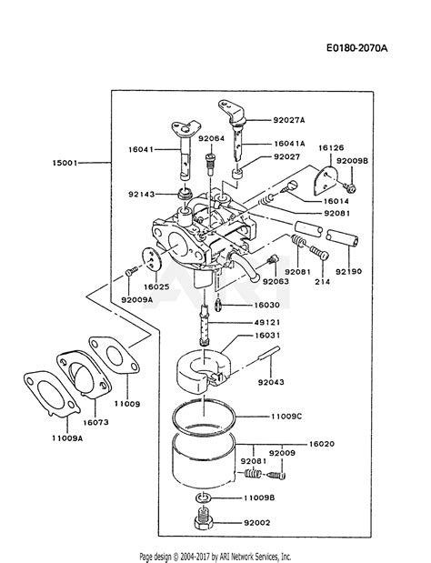 kawasaki fcv   stroke engine fcv parts diagram