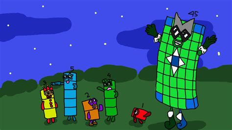 Download Numberblocks 45 Arrived From Numberdraw City Numberblocks Fanmade Coloring Story