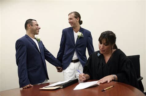 Same Sex Couples Marry In New York