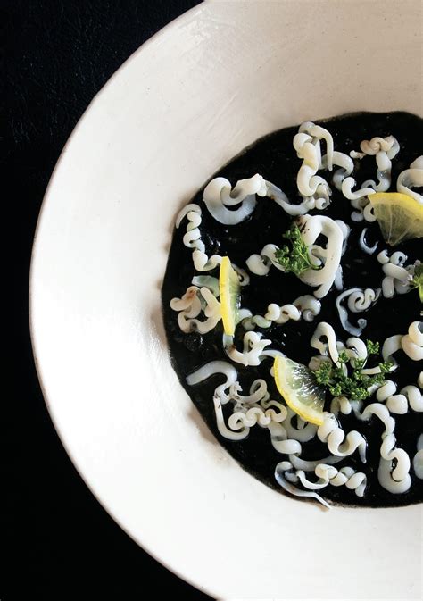 Recipe Squid Ink Risotto From Siciliano By Joe Vargetto The