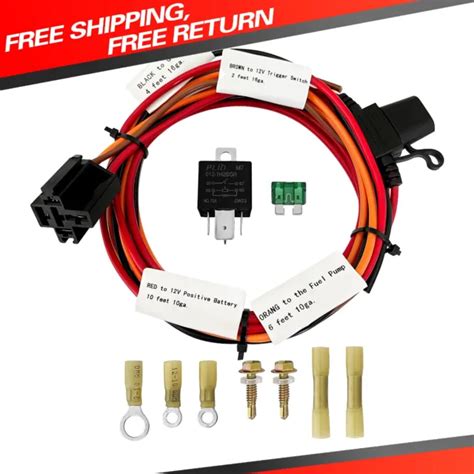 Electric Fuel Pump Relay Kit Fuel Pump Wiring Harness Kit Relay Bypass