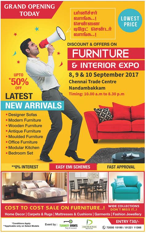 Furniture And Interior Expo Chennai Trade Center Nandambakkam Grand