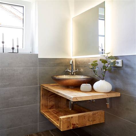 Gästebad Im Landhausstil Moderne Badezimmer Von Banovo Gmbh Modern Holz