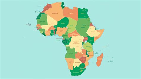 Mapa Político Del Continente Africano