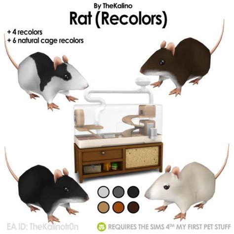 Rat Recolors I Also Finally Had Some Time To Create Some Recolors