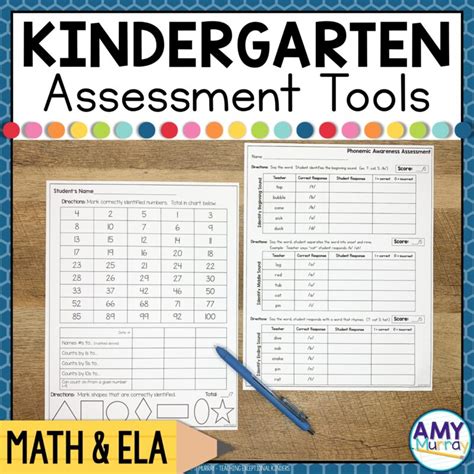 Kindergarten Assessment Tools Pack By Amy Murray Teaching Exceptional Gambaran