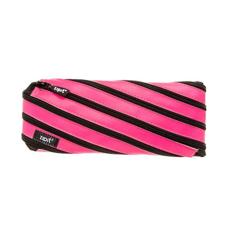 Zipit Neon Pencil Case For Girls And Teens Made Of One Long Zipper