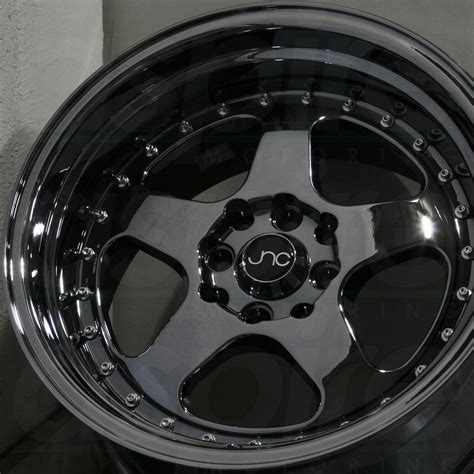 16x816x9 Jnc 010 4x1004x1143 2515 Black Chrome Wheel New Set4 Wheels