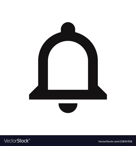 Notifications Bell Icon Royalty Free Vector Image