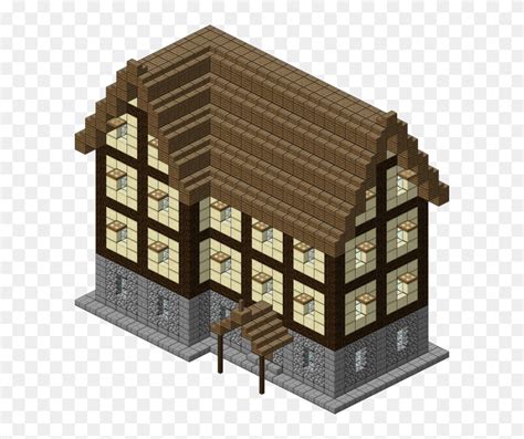 Clip Art Minecraft Tavern Minecraft Wood House Blueprints Layer By