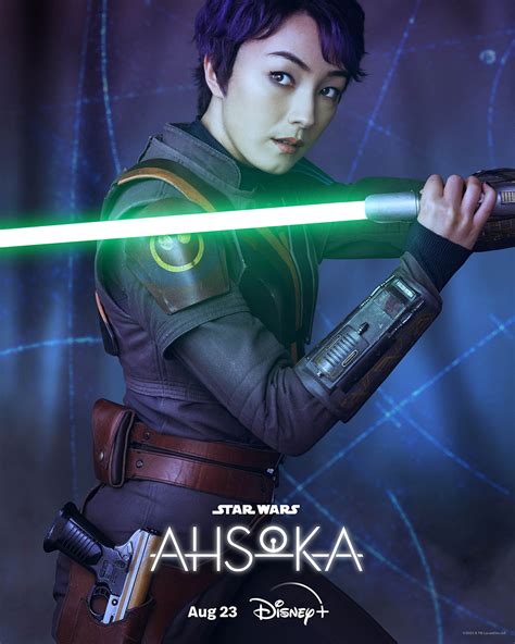 Natasha Liu Bordizzo As Sabine Wren Star Wars Ahsoka Character Poster Ahsoka Disney