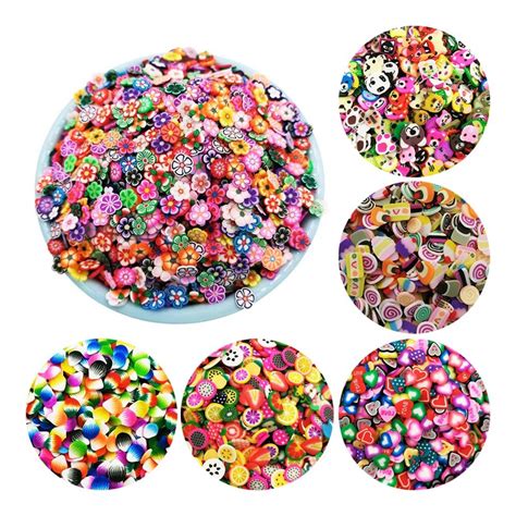 Polymer Clay Slices Clay Sprinkles For Slime Diy Scrapbooking