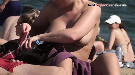 Gorgeous Big Boobs Topless On The Beach Eporner
