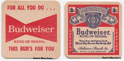 Budweiser For All You Do Beer Coaster