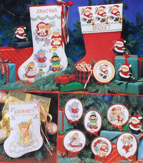 Discover thousands of more patterns to print online instantly at crosstitch.com. Dimensions Jingle Bell Bears Christmas by ...
