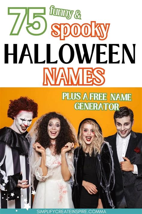 75 Halloween Name Ideas And Free Halloween Name Generator