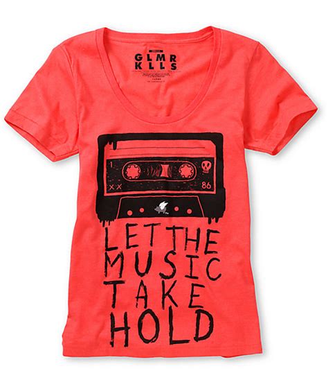 Glamour Kills Let It Take Hold Pink Scoop Neck T Shirt Zumiez