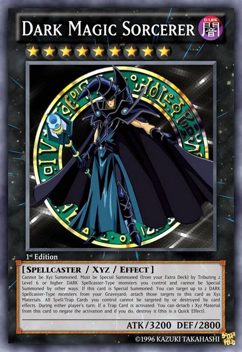 As a note, the following entries are in no particular order. FAN MADE Dark Magician support card . : yugioh
