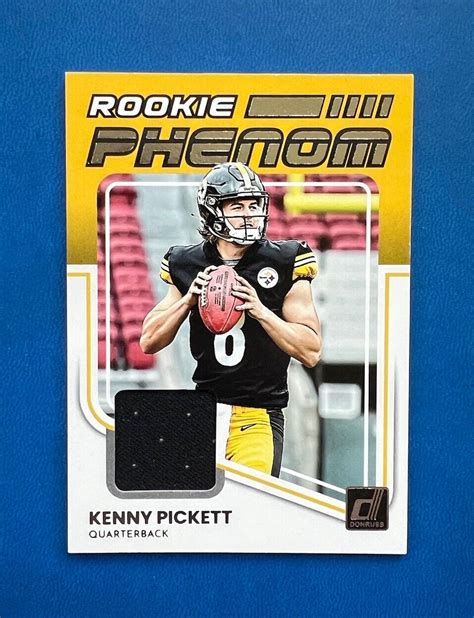 Panini Donruss Kenny Pickett Rookie Phenom Patch Rc Rpj