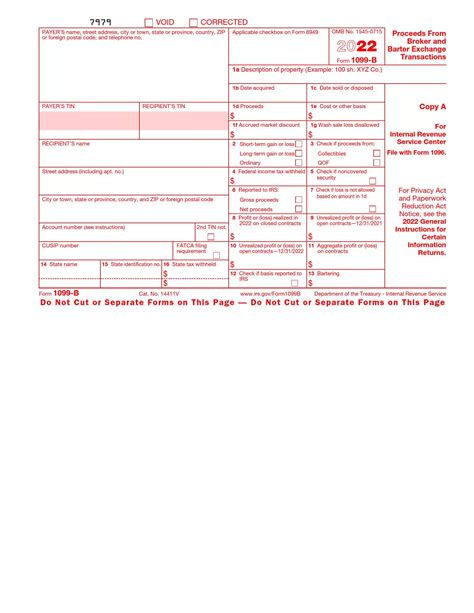 Irs Form 1099 B ≡ Fill Out Printable Pdf Forms Online