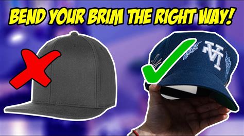 How To Bend The Brim On Your Hat Tutorial Youtube