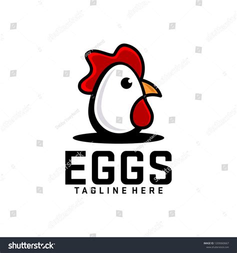 Egg Logo Design Egg Logo Template Vector De Stock Libre De Regalías