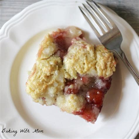 Simple Cherry Coffee Cake Baking With Mom