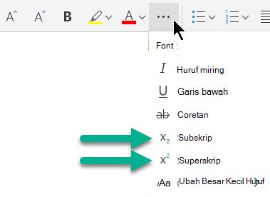 Memformat Teks Sebagai Superskrip Atau Subskrip Dukungan Microsoft