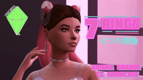 Sims 4 Ariana Grande 7 Rings💍 Maxis Match Custom Content Showcase