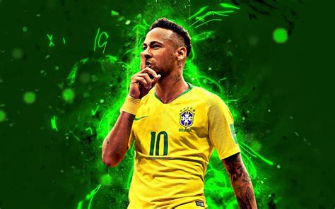 Neymar brazil world cup 2014 ❤ 4k hd desktop wallpaper for 4k. Download wallpapers Neymar, goal, neon lights, Brazil ...