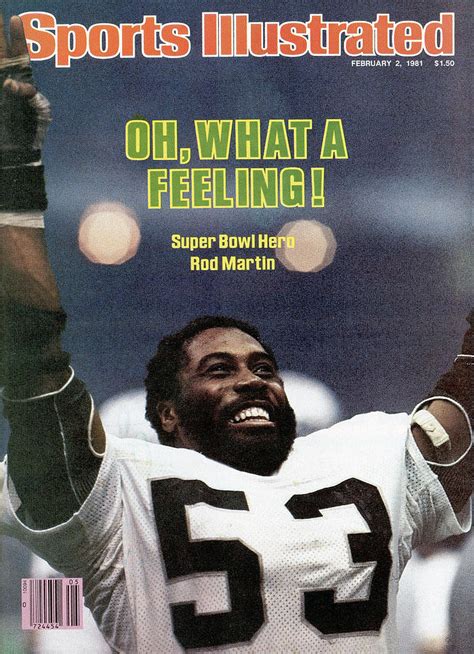 Oakland Raiders Rod Martin Super Bowl Xv Sports Illustrated Cover By Sports Illustrated