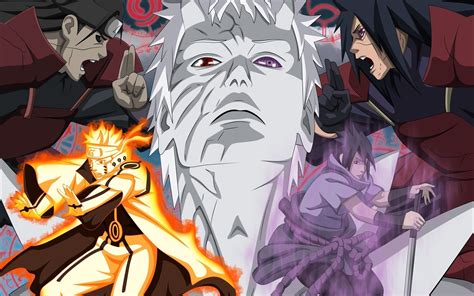 Anime Naruto Shippuuden Uzumaki Naruto Uchiha Madara