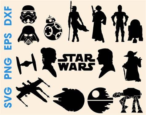 Use our free generator to create retro 1970s movie credits, jedi birthday cakes, or skywalker designs! Wars silhouette svg Star silhouette files svg eps dxf ...