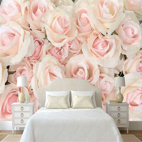 3d Photo Wallpaper Romantic Wall Murals Modern Pink Rose 3d Wallpaper