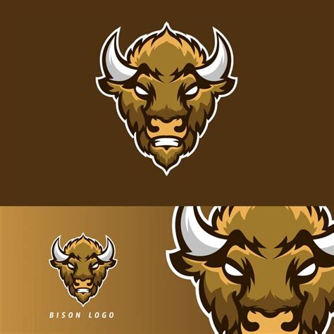 Premium Vector Bison Esport Gaming Mascot Emblem