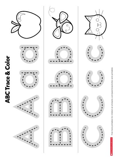 Free printable cursive writing worksheets teach how to write in cursive handwriting. Trace the ABCs Printable | Worksheets & Printables | Scholastic | Parents