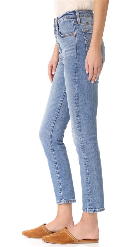 Levis 501 Skinny Jeans In Blue Lyst