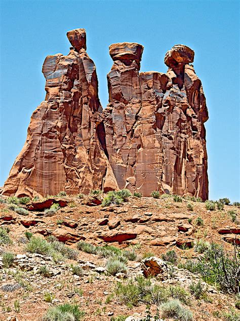 The Three Gossips In Arches National Park Utah Photograph By Ruth Hager