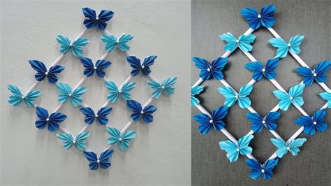 Paper Butterfly Wall Hanging Diy Easy Hanging Paper Butterfly Wall