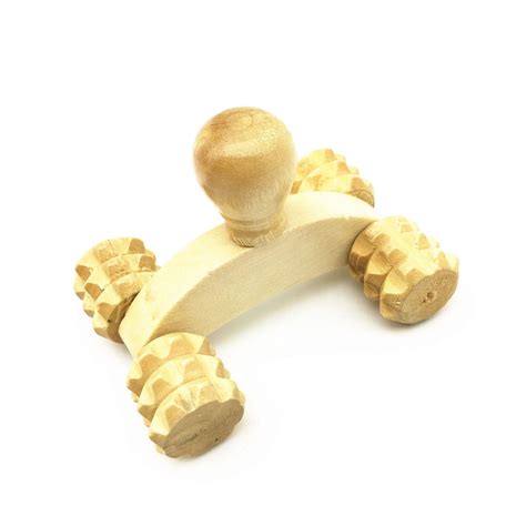Wood Massager Manual Small Four Wheel Wooden Massager Manual Massager Whole Body Massager Sale