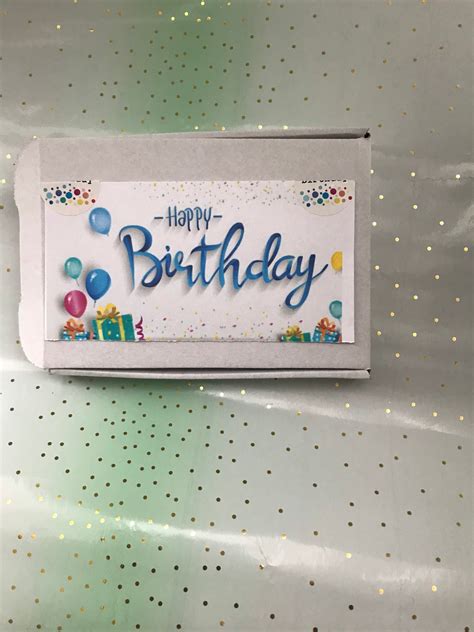 Happy Birthday Letterbox Chocolates Kids Treats Special Etsy