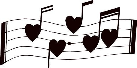 Musical Heart Note Stencil Clipart Best