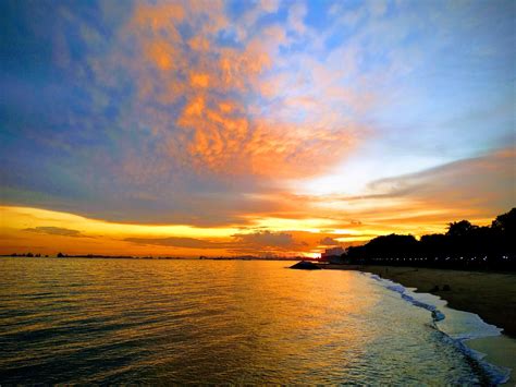 Sunset At East Coast Rsingapore
