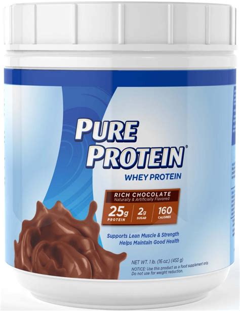 Amazon Com Pure Protein Whey Protein Powder Rich Chocolate Pound Health Personal Care