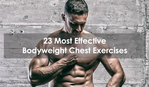 23 Most Effective Bodyweight Chest Exercises
